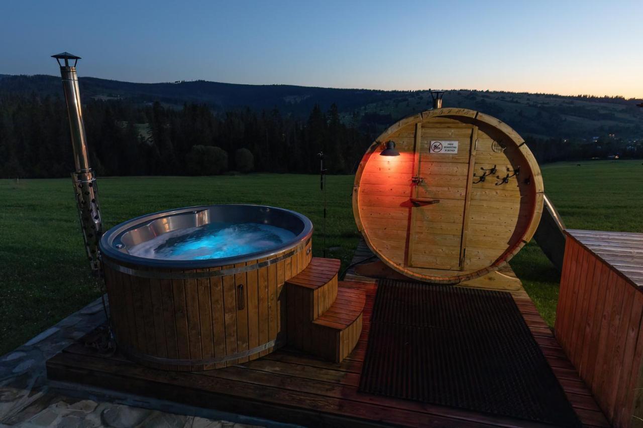 Witowianskie Domki Z Kominkiem, Jacuzzi I Sauna Dzianisz Екстериор снимка