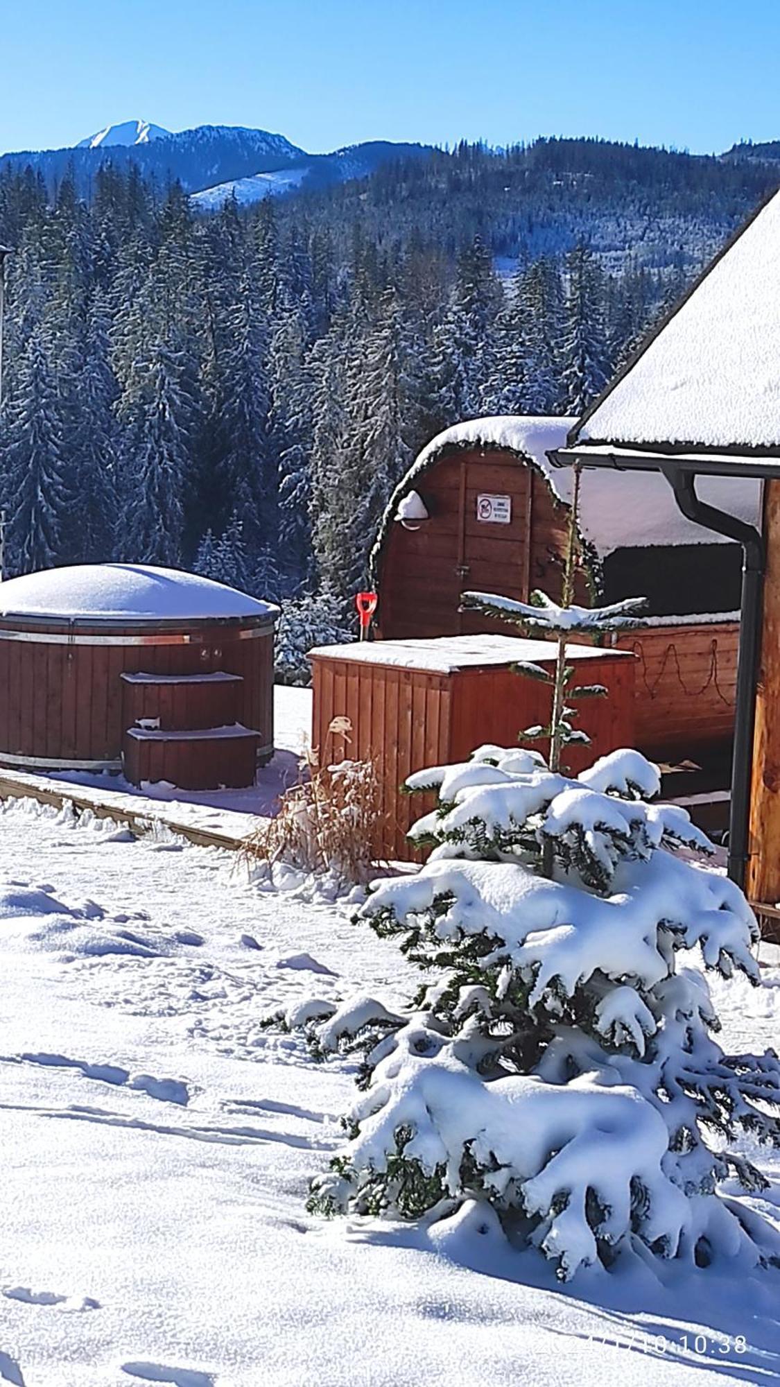 Witowianskie Domki Z Kominkiem, Jacuzzi I Sauna Dzianisz Екстериор снимка