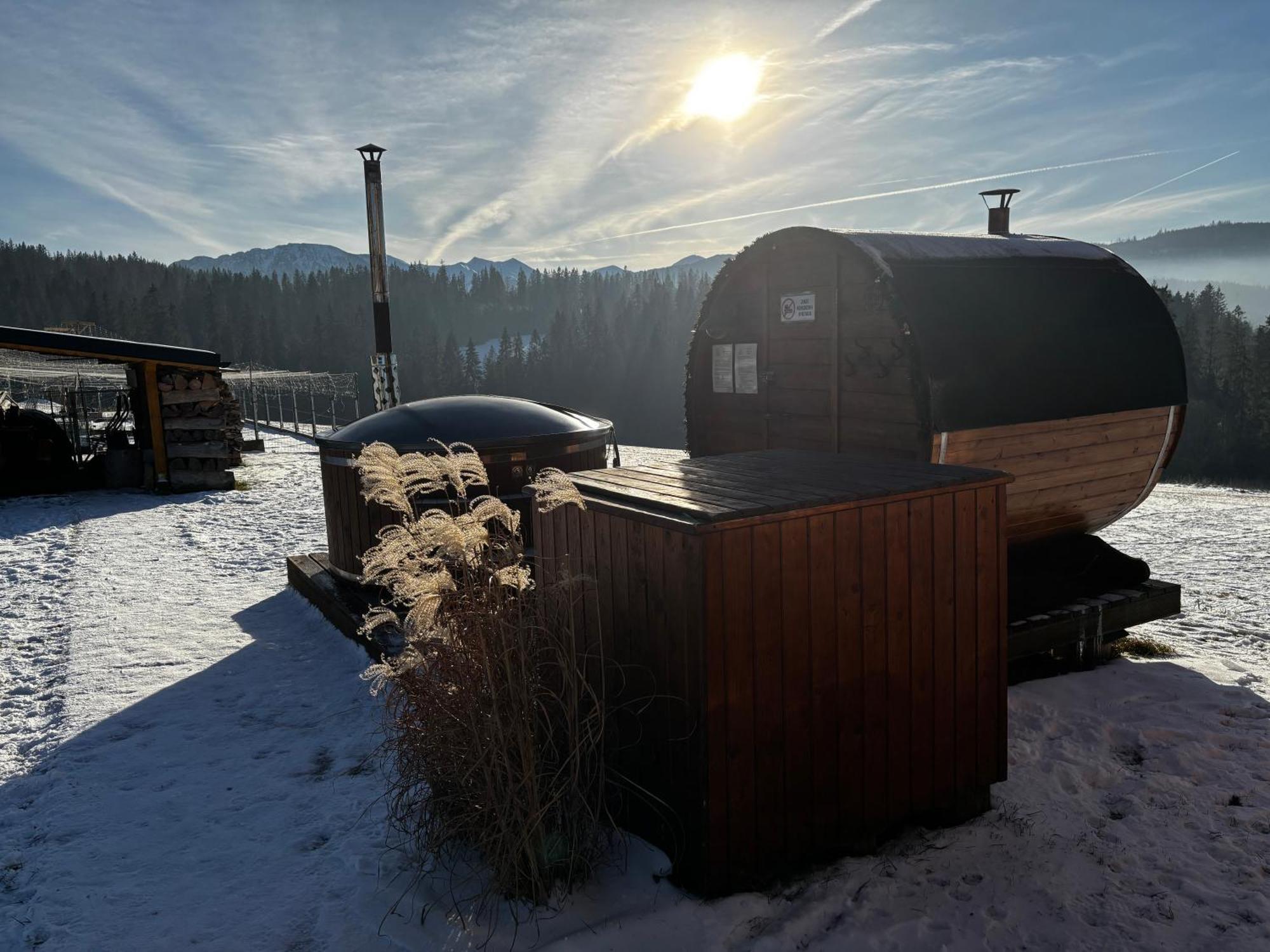 Witowianskie Domki Z Kominkiem, Jacuzzi I Sauna Dzianisz Екстериор снимка