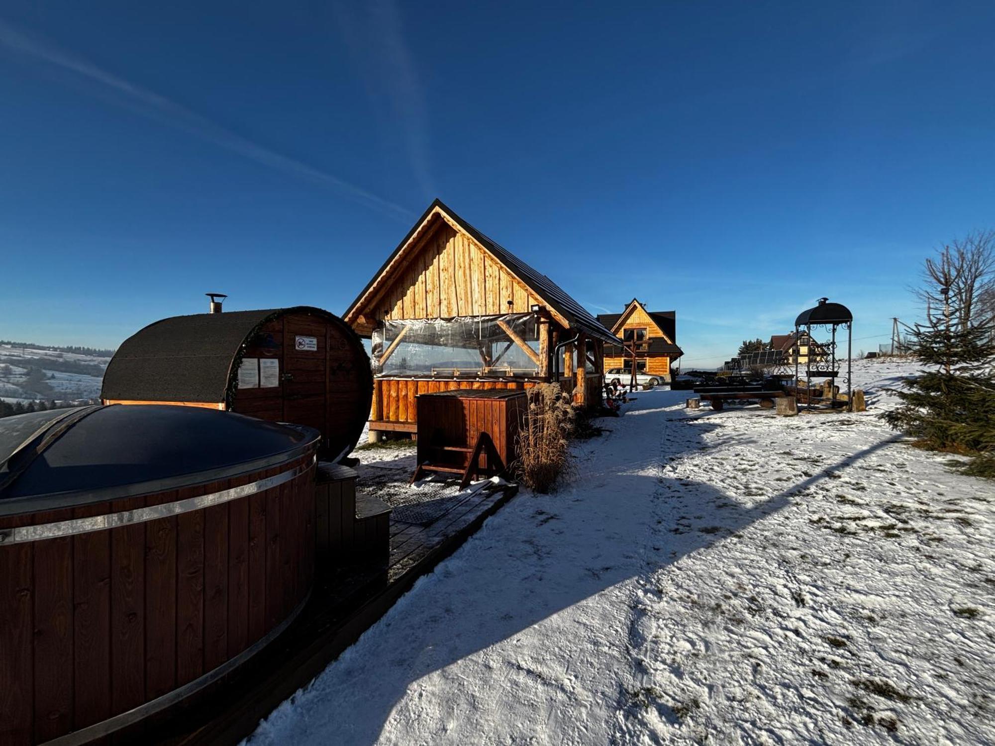 Witowianskie Domki Z Kominkiem, Jacuzzi I Sauna Dzianisz Екстериор снимка